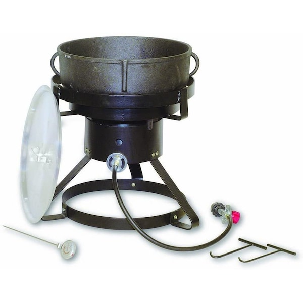 King Kooker Outdoor Cooker, 60K BTU, 5 Gallon Jambalaya Pot, Cast Iron 1720 - main